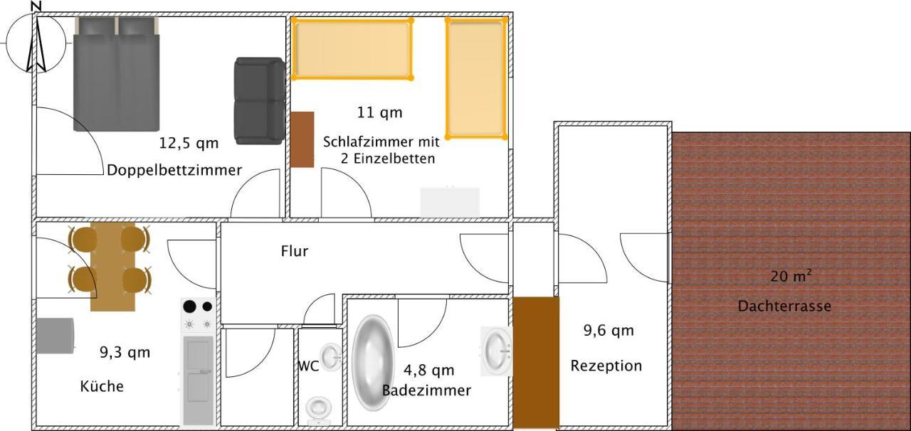 Ferienwohnung Ammerschnucke Wiefelstede Exteriör bild